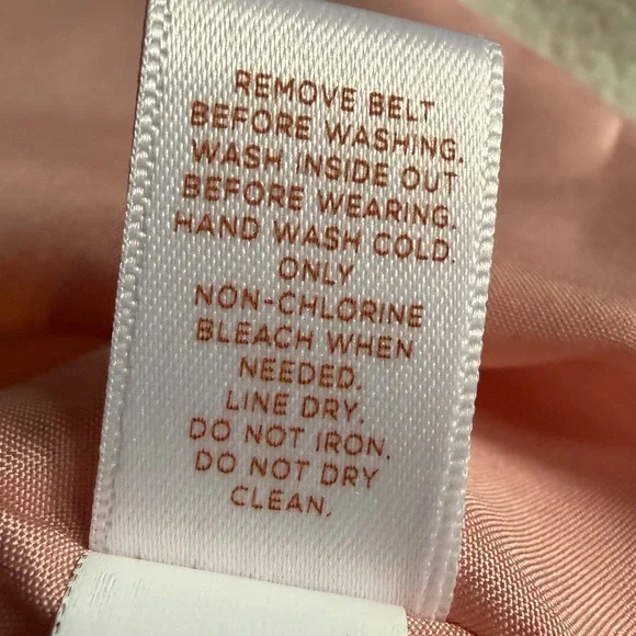 Lauren Conrad Pink and Orange Floral Metallic Ruffed Long Sleeve Belted Dress - Picture 5 of 7